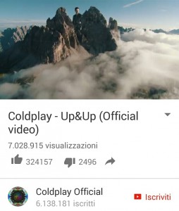 tre Cime Coldplay