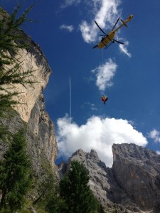 Uno dei tanti interventi di oggi del Suem e Soccorso Alpino