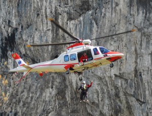 L'eliambulanza del Suem 118 "Falco" precipitata il 22 agosto 2009.