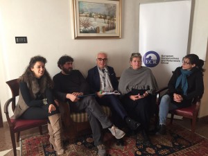 L' europarlamentare Sernagiotto con i rappresentanti di "Vivaio Dolomiti".
