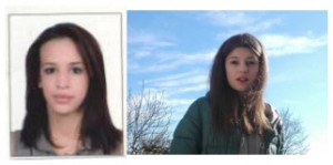 Le due ragazze scomparse: a sinistra Chaimaa El Barqui e a destra Giulia Ganz
