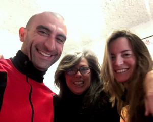 Il Magg. Land in studioi con Katia Tafner presidentessa Soroptimist e Barbara Paolazzi