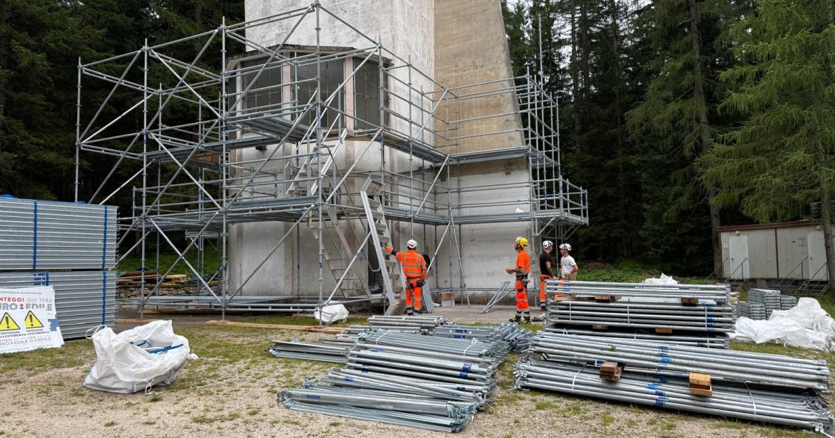 Avvio lavori restauro Trampolino Olimpico Cortina